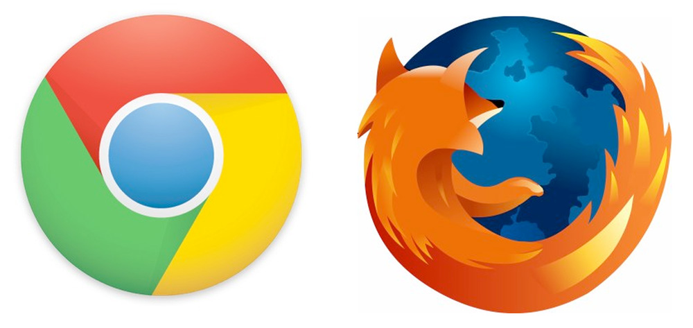 Альтернативные Google Chrome и Mozilla Firefox (логотипы)