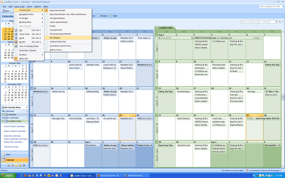 Календарь Outlook