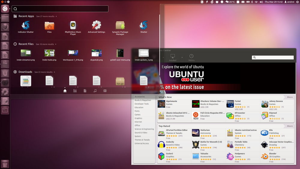 Скриншот Ubuntu