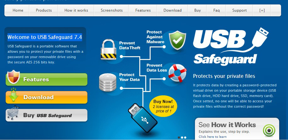 Ставим пароль с помощью USB Safeguard