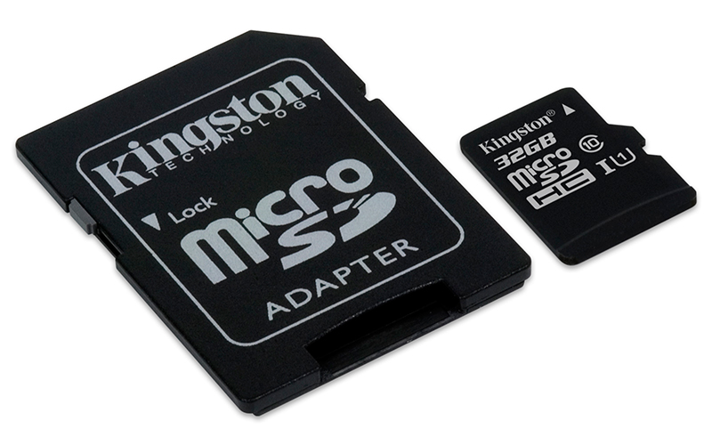 MicroSD карта и адаптер