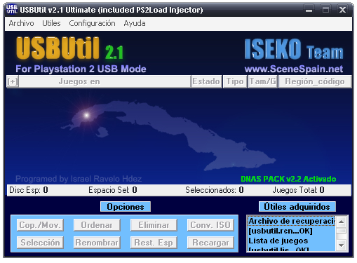 Скриншот программы USBUtil