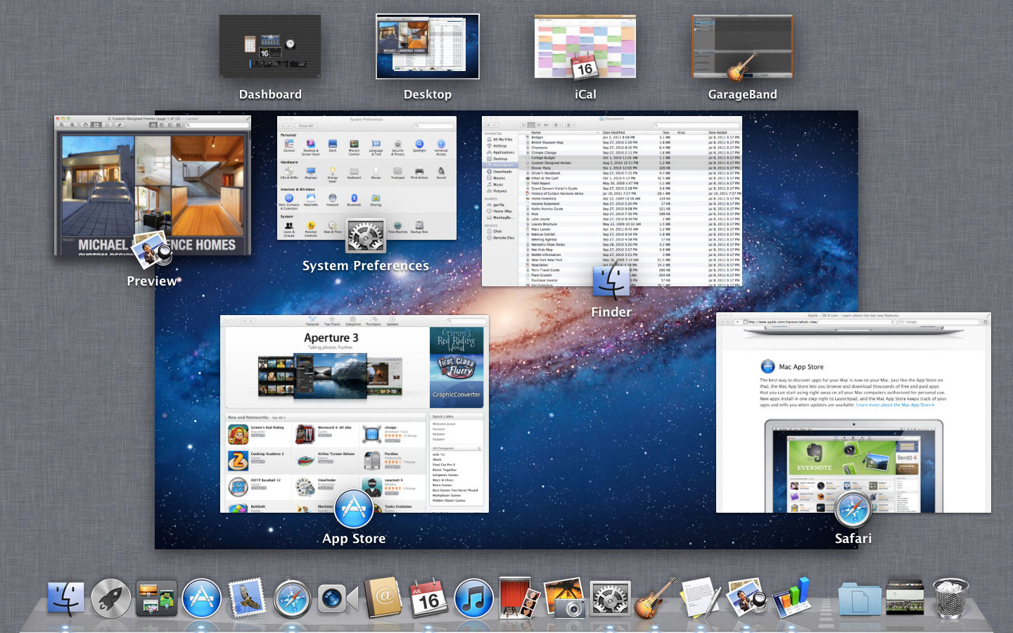 Функция "Expose" в Mac OS
