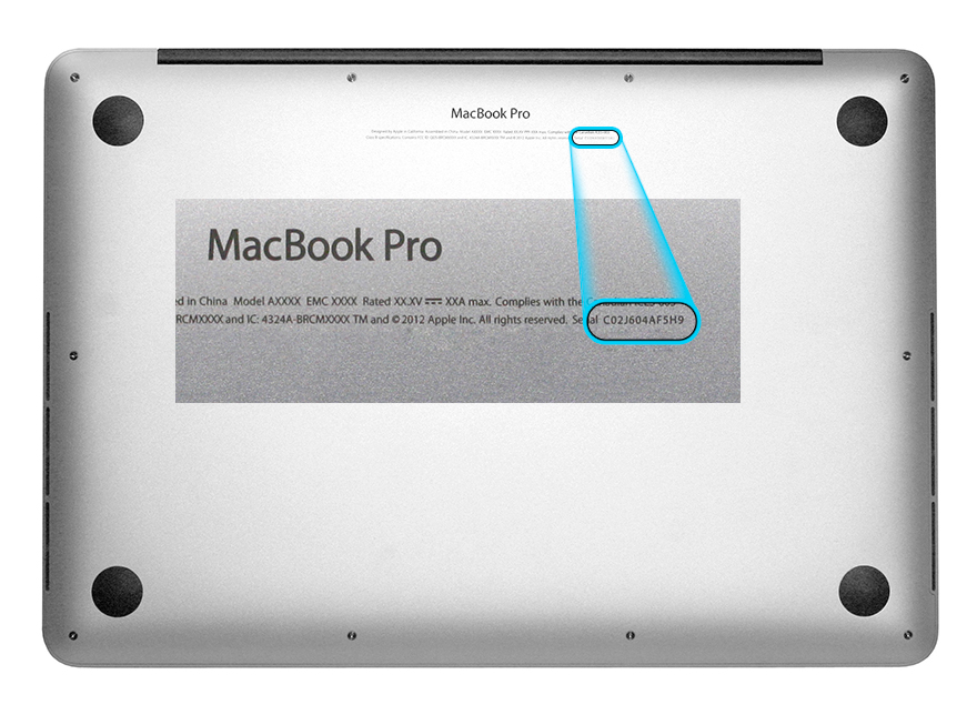 MacBook Pro серийный номер