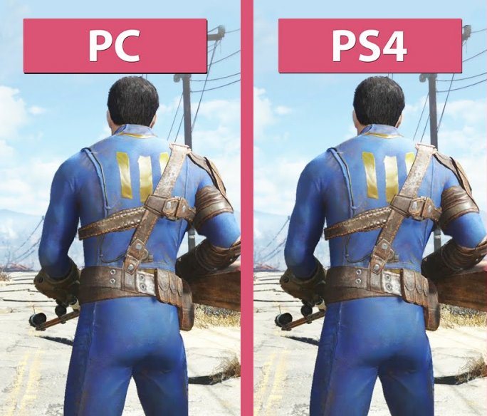 Сравнение графики PS4 и PC