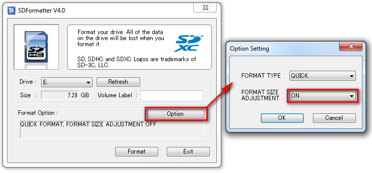 Программа для форматирования SDFormatter