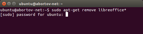 Установка LibreOficce через терминал в Ubuntu