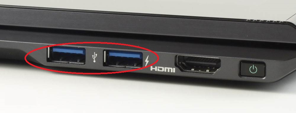 Вид USB-порта 3.0