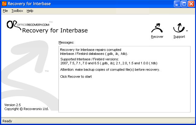 Recovery For Interbase