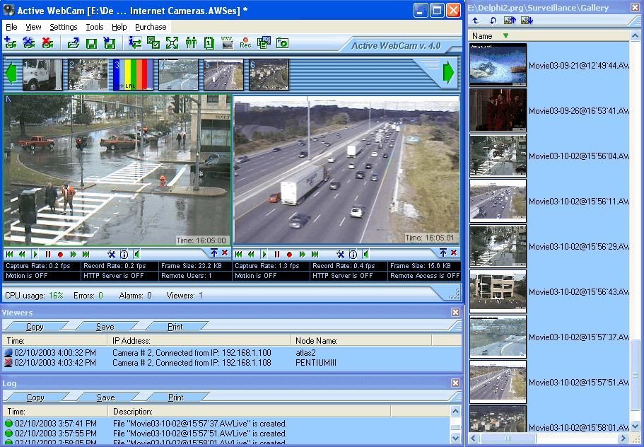 programma Active Webcam