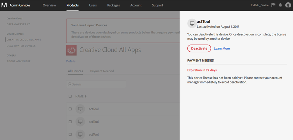 Отмена подписки Adobe Creative Cloud