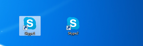 Два ярлыка Skype