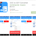 Приложение DOC to ODT Converter