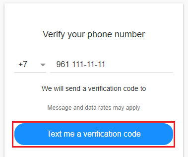 Верификация номера телефона в Yahoo