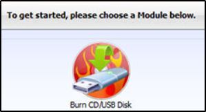 Кнопка "Burn CD/USB Disk"
