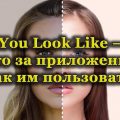 Изменение внешности в приложении You Look Like