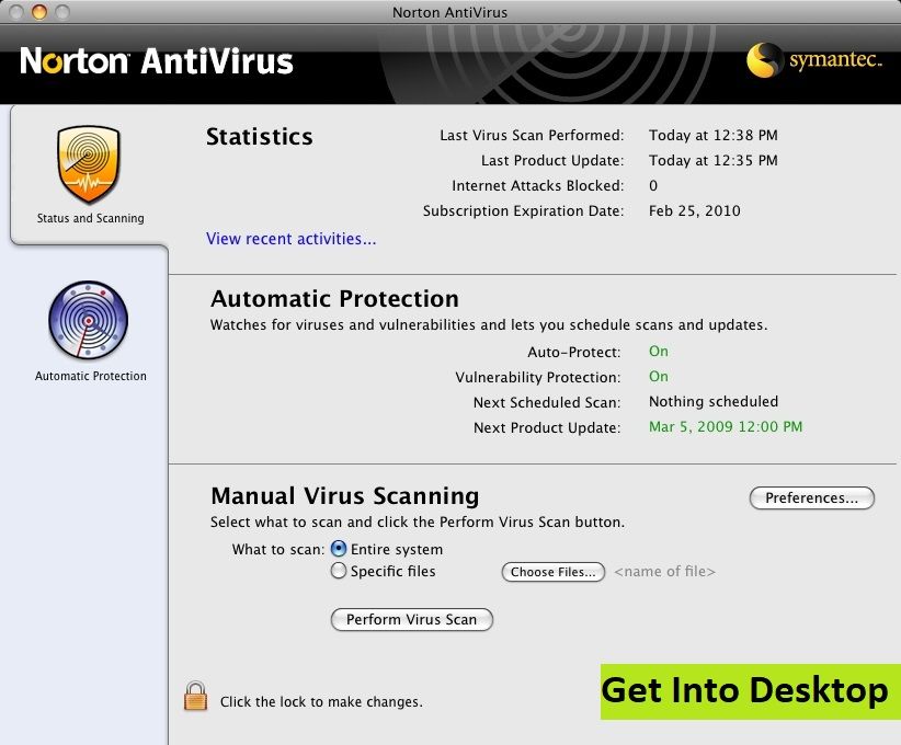 Norton AntiVirus 12 для Mac