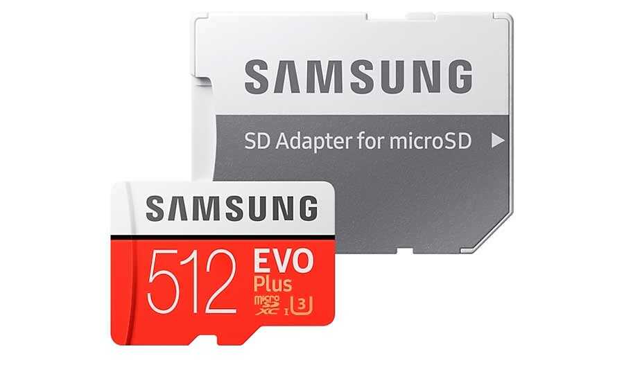 MicroSD Evo Plus 512 Gb от Samsung