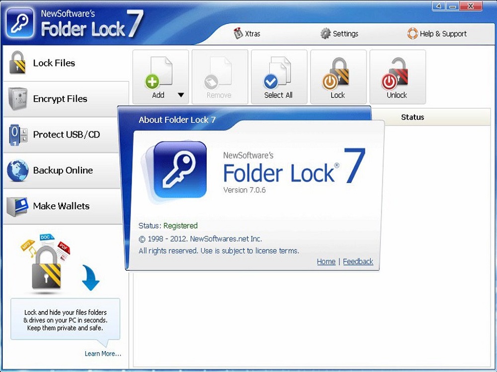 Программа для шифрования Folder Lock