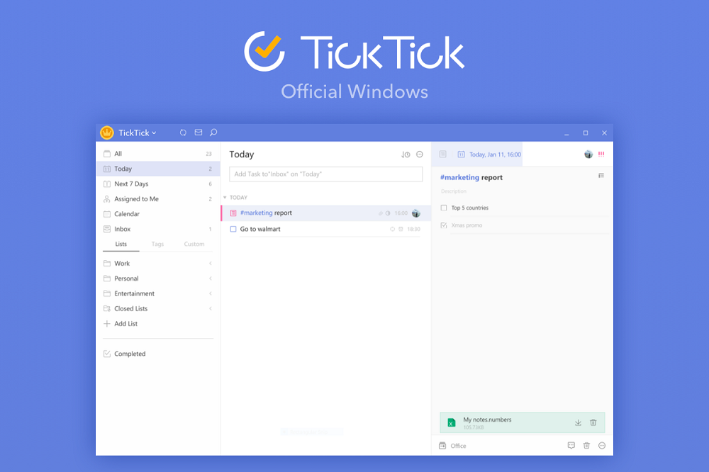 Программа TickTick