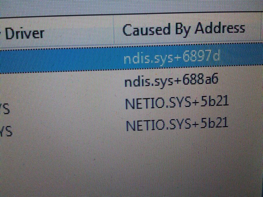 netio.sys и ndis.sys