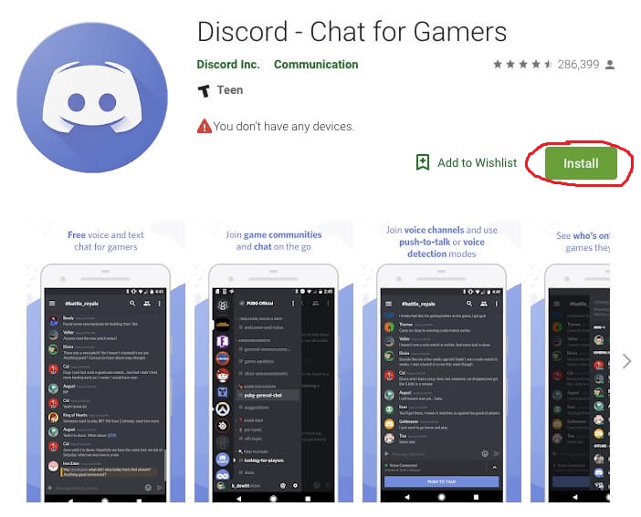 Discord chat for gamers