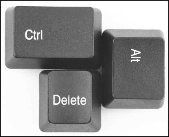 Комбинация клавиш Ctrl + Alt + Delete