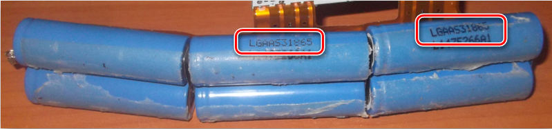 Номер модели литий-ионной батареи