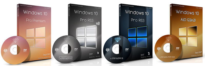Различные модификации Windows 10