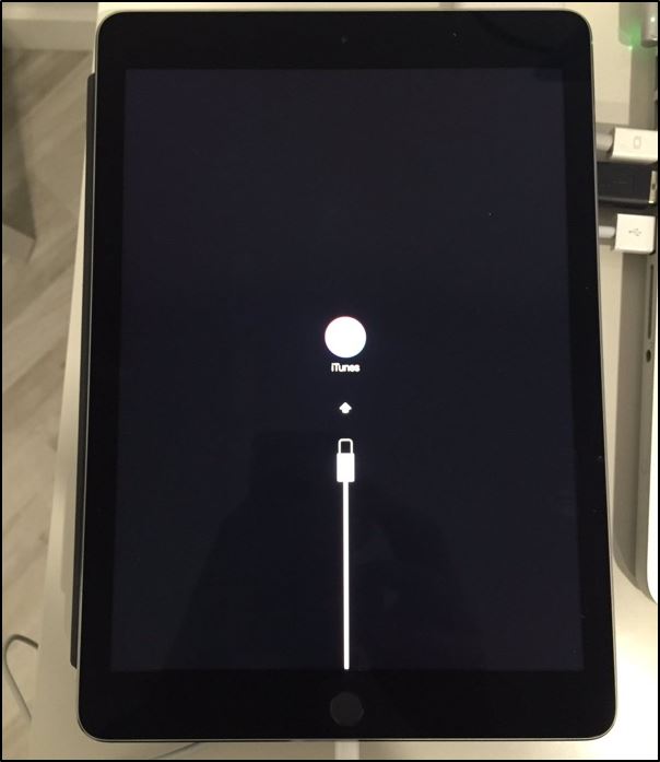 Запущенный режим восстановления iPad
