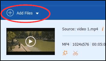 Добавление файлов Video Converter Ultimate