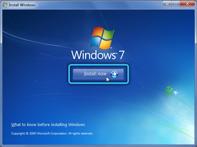Установка Windows 7 на Windows XP