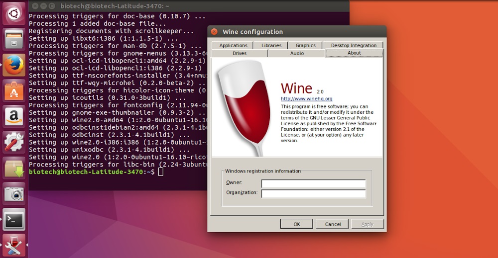 Wine в Ubuntu