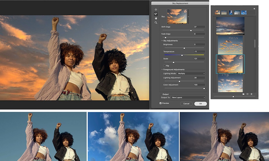 Замена неба в Adobe Photoshop 2021