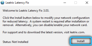 Установка Leatrix Latency Fix