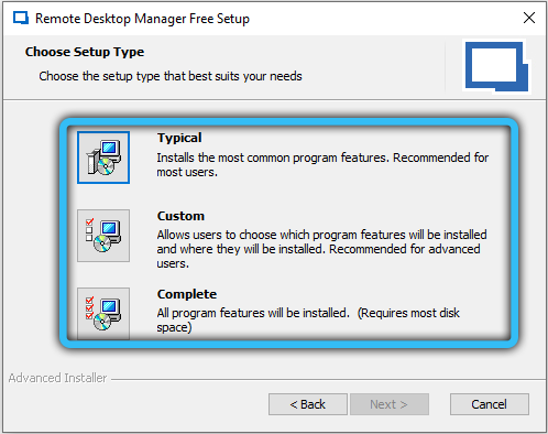 Начало установки Remote Desktop Manager