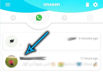 Сообщения WhatsApp в Unseen