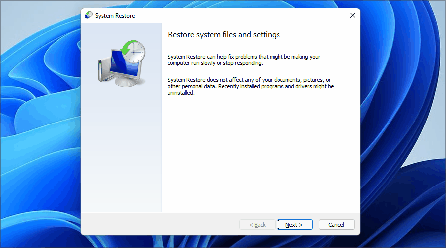 Восстановление системы в Windows 11
