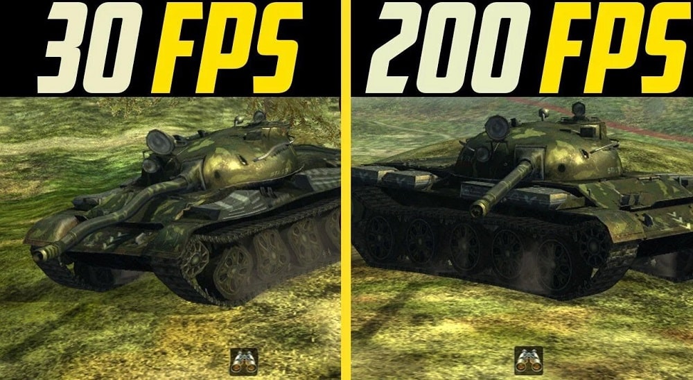 30 FPS и 200 FPS
