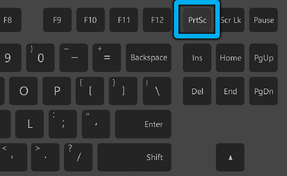 Кнопка PrtScn на клавиатуре