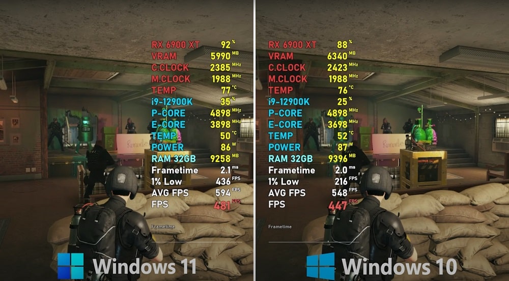 Windows 10 и Windows 11 в играх