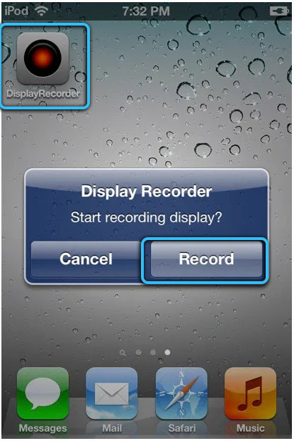 Display Recorder на iPhone