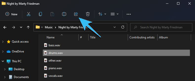 Кнопка «Переименовать» в Windows 11