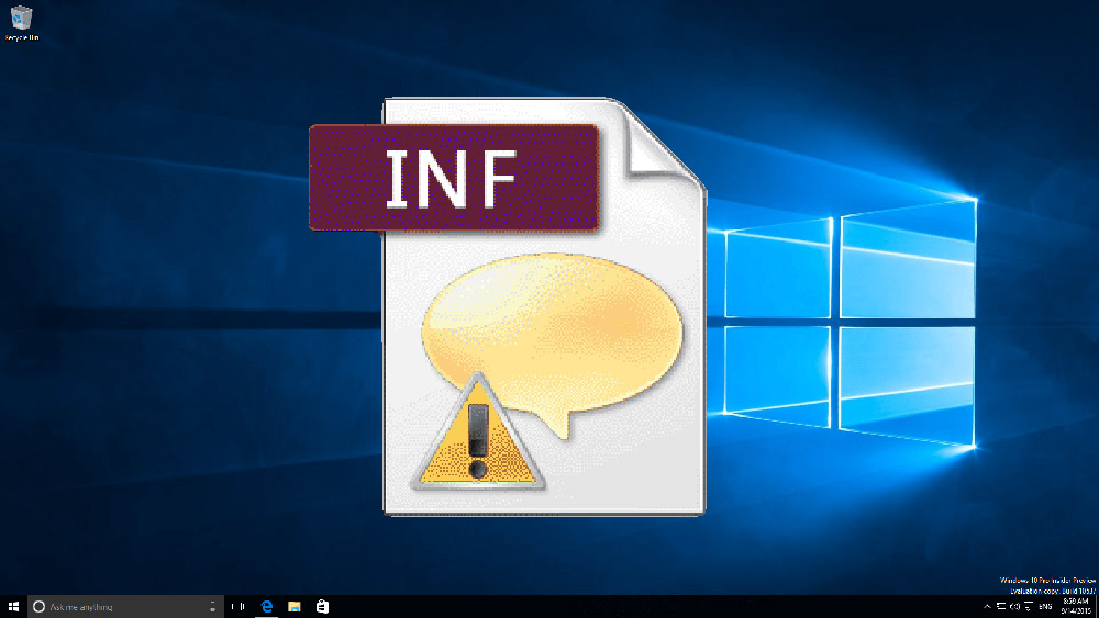 Установка драйвера через INF-файл в Windows