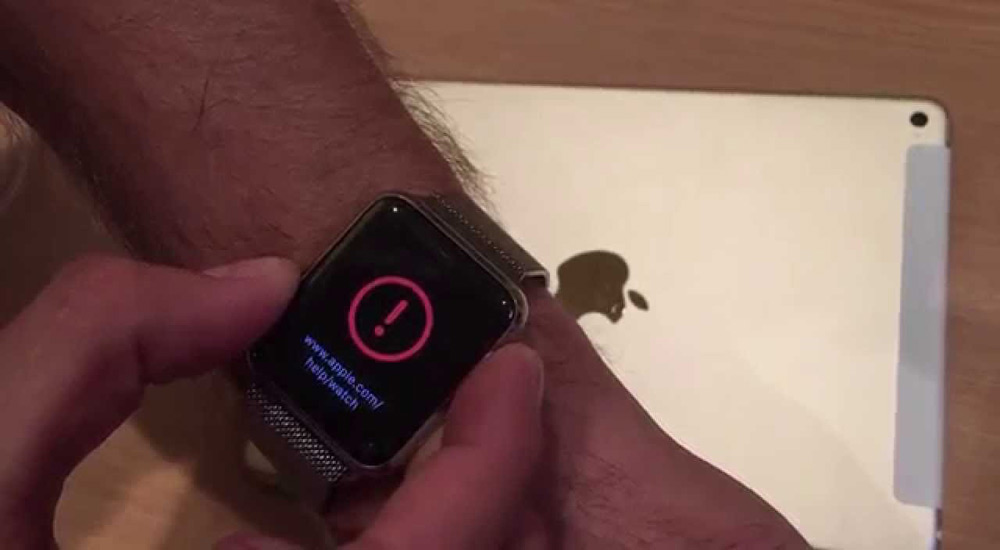 Ошибка на Apple Watch