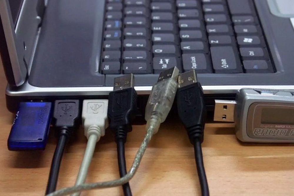 USB и ноутбук