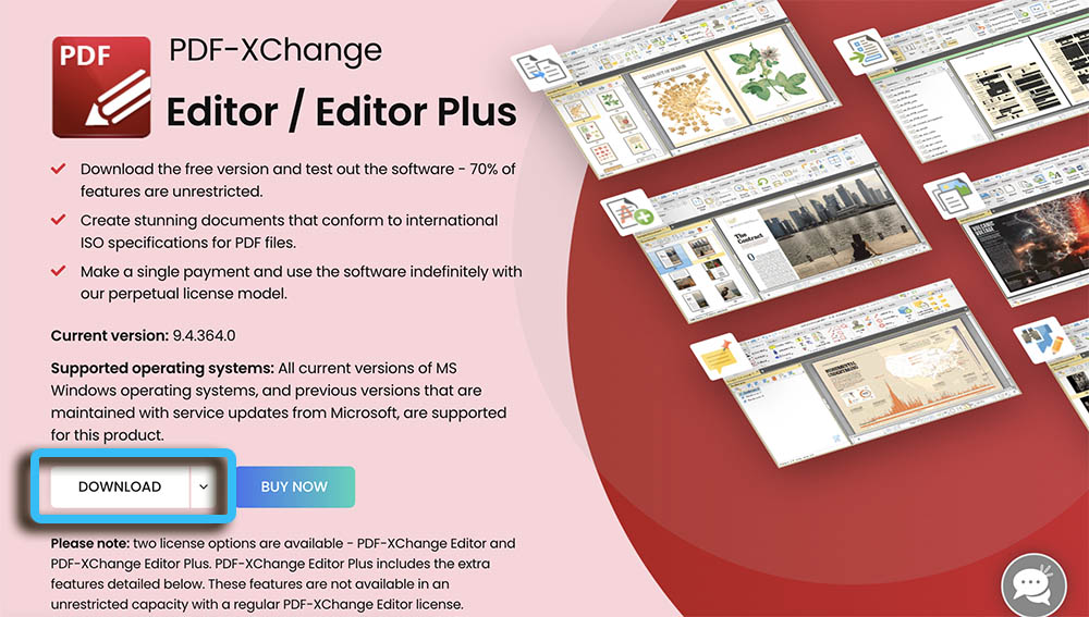 Скачивание PDF Xchange Editor