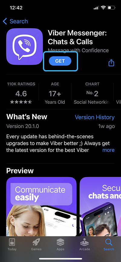Viber в App Store