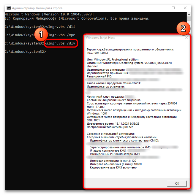 Как активировать Windows 10 через командную строку-06